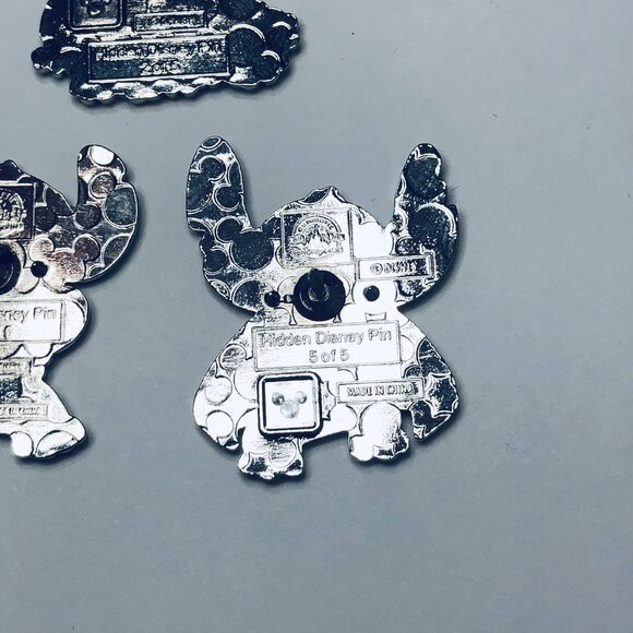 2024 Hidden Disney Stitch Holidays Complete Set Of 5 Pins - Picture 12 of 12